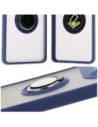 Kup Etui z uchwytem na palec Bizon Case Hybrid Ring do Motorola Edge 50 Ultra kouřové s modrým rámečkem - BIZ6895 - {ean13} - Sklep Home Screen