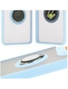 Buy Bizon Case Hybrid Ring Motorola Edge 50 Ultra smoky with a light blue frame - BIZ6896 - {ean13} - Home Screen Store Europe