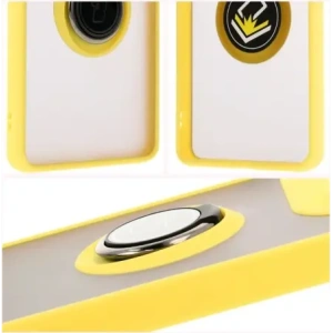 Kup Bizon Case Hybrid Ring Motorola Edge 50 Ultra fumuriu cu un cadru galben - BIZ6897 - {ean13} - Sklep Home Screen