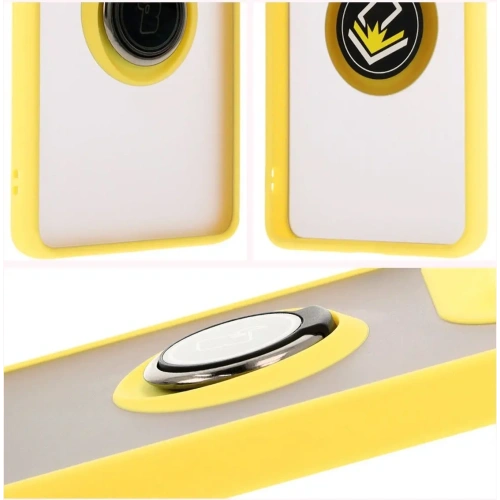 Kup Bizon Case Hybrid Ring Motorola Edge 50 Ultra rauchig mit einem gelben Rahmen - BIZ6897 - {ean13} - Sklep Home Screen