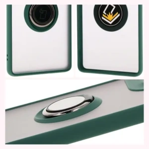 Buy Bizon Case Hybrid Ring Motorola Moto G85 5G smoky with a dark green frame - BIZ6898 - {ean13} - Home Screen Store Europe