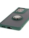 Kup Etui z uchwytem na palec Bizon Case Hybrid Ring do Motorola Moto G85 5G przydymione z ciemnozieloną ramką - BIZ6898 - {ean13} - Sklep Home Screen