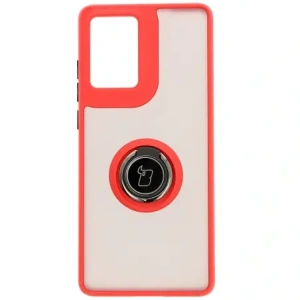 Buy Bizon Case Hybrid Ring Motorola Moto G85 5G smoky with a red frame - BIZ6899 - {ean13} - Home Screen Store Europe