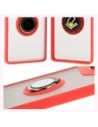 Kup Bizon Case Hybrid Ring Motorola Moto G85 5G rauchig mit einem roten Rahmen - BIZ6899 - {ean13} - Sklep Home Screen