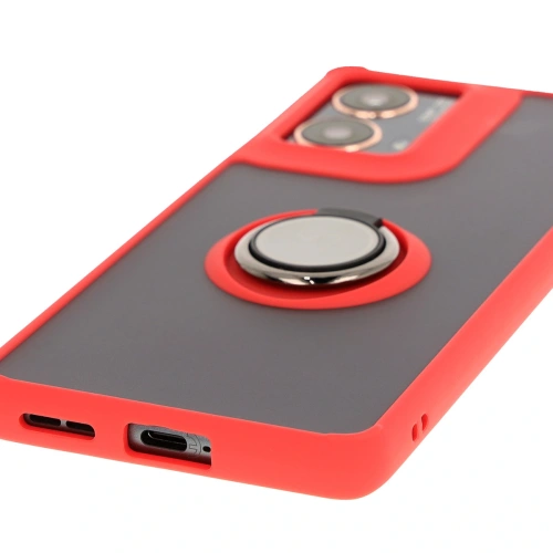 Kup Bizon Case Hybrid Ring Motorola Moto G85 5G rauchig mit einem roten Rahmen - BIZ6899 - {ean13} - Sklep Home Screen
