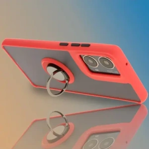 Buy Bizon Case Hybrid Ring Motorola Moto G85 5G smoky with a red frame - BIZ6899 - {ean13} - Home Screen Store Europe