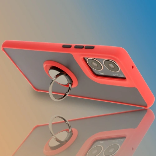 Kup Bizon Case Hybrid Ring Motorola Moto G85 5G rauchig mit einem roten Rahmen - BIZ6899 - {ean13} - Sklep Home Screen
