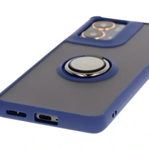 Buy Bizon Case Hybrid Ring Motorola Moto G85 5G smoky with a navy blue frame - BIZ6900 - {ean13} - Home Screen Store Europe
