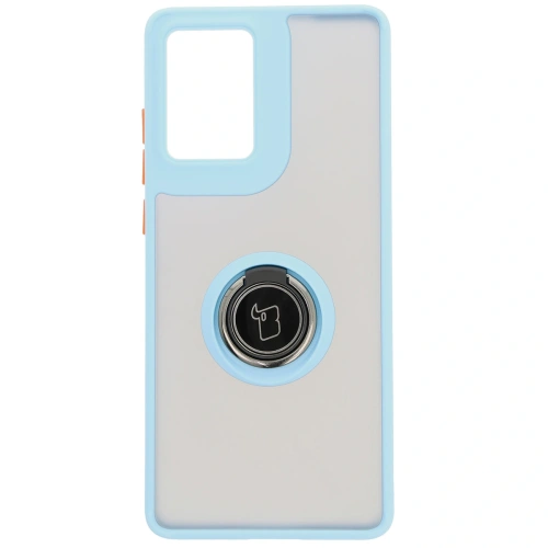 Kup Bizon Case Hybrid Ring Motorola Moto G85 5G fumurie cu un cadru de culoare albastră deschisă - BIZ6901 - {ean13} - Sklep Home Screen