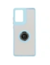 Kup Bizon Case Hybrid Ring Motorola Moto G85 5G fumurie cu un cadru de culoare albastră deschisă - BIZ6901 - {ean13} - Sklep Home Screen