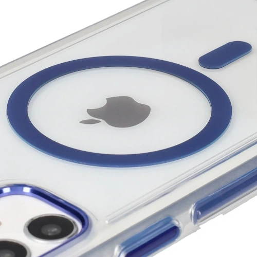 Kup Etui s magnetickým kroužkem Bizon Case Marco pro Apple iPhone 11 průhledné s modrým rámečkem - BIZ6903 - {ean13} - Sklep Home Screen
