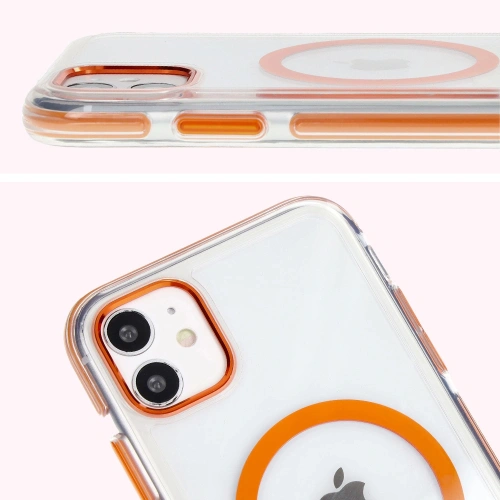 Buy Bizon Case Marco Apple iPhone 11 clear with orange frame - BIZ6904 - {ean13} - Home Screen Store Europe