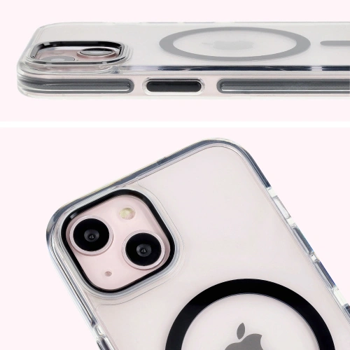 Kup Etui z pierścieniem magnetycznym Bizon Case Marco do Apple iPhone 14 / Apple iPhone 13 przezroczyste z czarną ramką - BIZ6905 - {ean13} - Sklep Home Screen