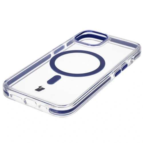 Kup Etui z pierścieniem magnetycznym Bizon Case Marco do Apple iPhone 14 / Apple iPhone 13 przezroczyste z niebieską ramką - BIZ6906 - {ean13} - Sklep Home Screen