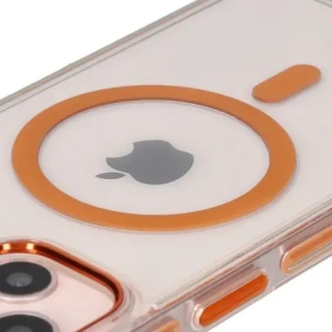 Kup Etui z pierścieniem magnetycznym Bizon Case Marco do Apple iPhone 14 / Apple iPhone 13 przezroczyste z pomarańczową ramką - BIZ6907 - {ean13} - Sklep Home Screen