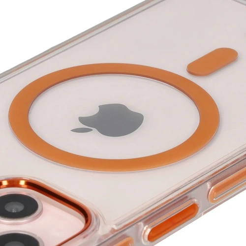 Kup Etui z pierścieniem magnetycznym Bizon Case Marco do Apple iPhone 14 / Apple iPhone 13 przezroczyste z pomarańczową ramką - BIZ6907 - {ean13} - Sklep Home Screen
