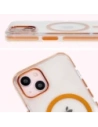 Kup Etui z pierścieniem magnetycznym Bizon Case Marco do Apple iPhone 14 / Apple iPhone 13 przezroczyste z pomarańczową ramką - BIZ6907 - {ean13} - Sklep Home Screen