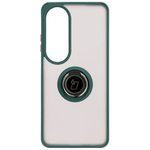 Buy Bizon Case Hybrid Ring Oppo A60 4G smoky with a dark green frame - BIZ6908 - {ean13} - Home Screen Store Europe
