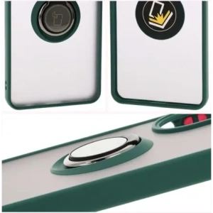 Kup Bizon Caz Hibrid Ring Oppo A60 4G fumuriu cu un cadru verde închis - BIZ6908 - {ean13} - Sklep Home Screen