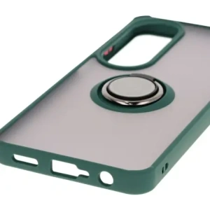 Kup Bizon Caz Hibrid Ring Oppo A60 4G fumuriu cu un cadru verde închis - BIZ6908 - {ean13} - Sklep Home Screen