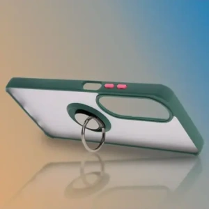 Kup Bizon Caz Hibrid Ring Oppo A60 4G fumuriu cu un cadru verde închis - BIZ6908 - {ean13} - Sklep Home Screen