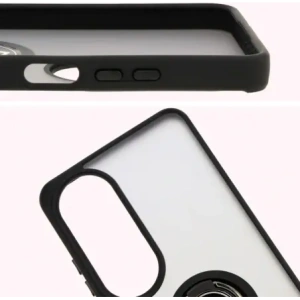 Kup Caz Bizon Hybrid Ring Oppo A60 4G fumuriu cu un cadru negru - BIZ6909 - {ean13} - Sklep Home Screen