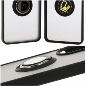 Bizon Case Hybrid Ring Oppo A60 4G smoky with a black frame