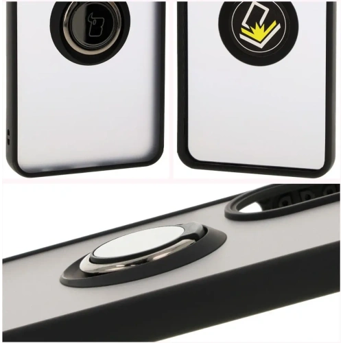 Kup Pouzdro s prstovým držákem Bizon Case Hybrid Ring pro Oppo A60 4G kouřové s černým rámem - BIZ6909 - {ean13} - Sklep Home Screen
