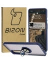 Bizon Case Hybrid Ring Oppo A60 4G fumuriu cu un cadru albastru închis