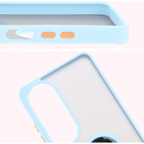 Kup Bizon Case Hybrid Ring Oppo A60 4G fumuriu cu un cadru bleu deschis - BIZ6912 - {ean13} - Sklep Home Screen