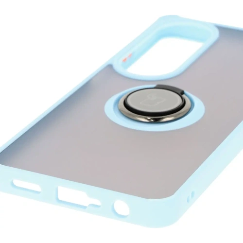 Kup Bizon Case Hybrid Ring Oppo A60 4G fumuriu cu un cadru bleu deschis - BIZ6912 - {ean13} - Sklep Home Screen