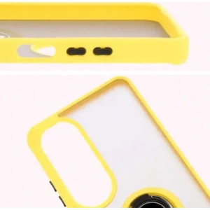 Kup Bizon Case Hybrid Ring Oppo A60 4G fumuriu cu un cadru galben - BIZ6913 - {ean13} - Sklep Home Screen