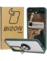 Buy Bizon Case Hybrid Ring Oppo Reno 12 Pro smoky with a dark green frame - BIZ6914 - {ean13} - Home Screen Store Europe
