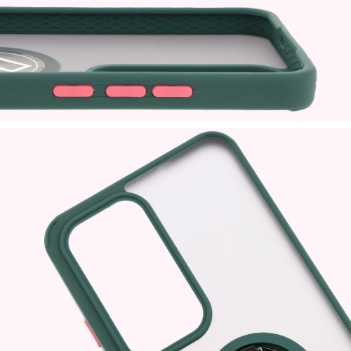 Kup Bizon Case Hybrid Ring Oppo Reno 12 Pro füstös, sötétzöld kerettel - BIZ6914 - {ean13} - Sklep Home Screen