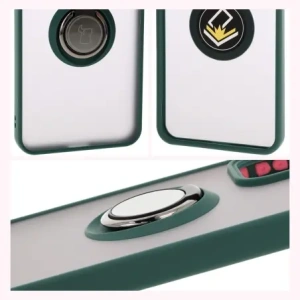 Buy Bizon Case Hybrid Ring Oppo Reno 12 Pro smoky with a dark green frame - BIZ6914 - {ean13} - Home Screen Store Europe