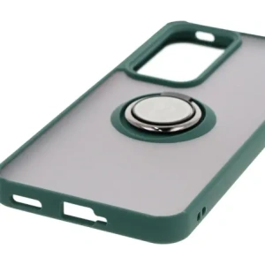Kup Pouzdro s úchopem na prst Bizon Case Hybrid Ring pro Oppo Reno 12 Pro kouřové s tmavě zeleným rámem - BIZ6914 - {ean13} - Sklep Home Screen