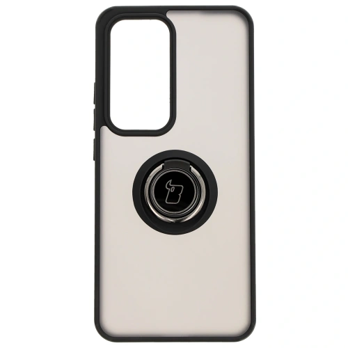 Kup Etui s úchopem na prst Bizon Case Hybrid Ring pro Oppo Reno 12 Pro kouřové s černým rámem - BIZ6915 - {ean13} - Sklep Home Screen