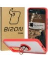 Buy Bizon Case Hybrid Ring Oppo Reno 12 Pro smoky with a red frame - BIZ6916 - {ean13} - Home Screen Store Europe