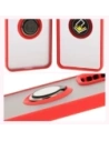 Buy Bizon Case Hybrid Ring Oppo Reno 12 Pro smoky with a red frame - BIZ6916 - {ean13} - Home Screen Store Europe