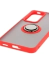 Buy Bizon Case Hybrid Ring Oppo Reno 12 Pro smoky with a red frame - BIZ6916 - {ean13} - Home Screen Store Europe