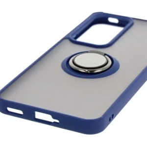 Kup Etui s úchytem na prst Bizon Case Hybrid Ring pro Oppo Reno 12 Pro kouřové s modrým rámem - BIZ6917 - {ean13} - Sklep Home Screen