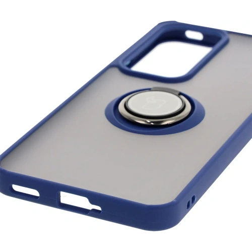 Kup Etui s úchytem na prst Bizon Case Hybrid Ring pro Oppo Reno 12 Pro kouřové s modrým rámem - BIZ6917 - {ean13} - Sklep Home Screen