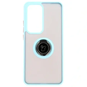 Kup Etui z uchwytem na palec Bizon Case Hybrid Ring do Oppo Reno 12 Pro przydymione z jasnoniebieską ramką - BIZ6918 - {ean13} - Sklep Home Screen