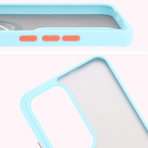 Kup Pouzdro s úchopem na prst Bizon Case Hybrid Ring pro Oppo Reno 12 Pro kouřové s světle modrým rámečkem - BIZ6918 - {ean13} - Sklep Home Screen