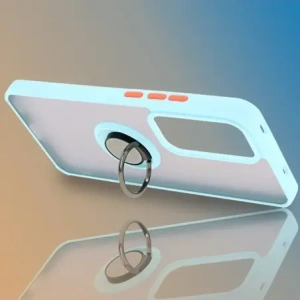 Kup Pouzdro s úchopem na prst Bizon Case Hybrid Ring pro Oppo Reno 12 Pro kouřové s světle modrým rámečkem - BIZ6918 - {ean13} - Sklep Home Screen