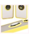 Buy Bizon Case Hybrid Ring Oppo Reno 12 Pro smoky with a yellow frame - BIZ6919 - {ean13} - Home Screen Store Europe