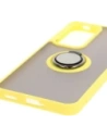Buy Bizon Case Hybrid Ring Oppo Reno 12 Pro smoky with a yellow frame - BIZ6919 - {ean13} - Home Screen Store Europe