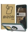 Kup Etui s úchopem na prst Bizon Case Hybrid Ring pro Xiaomi 14T Pro kouřové s tmavě zeleným rámečkem - BIZ6920 - {ean13} - Sklep Home Screen