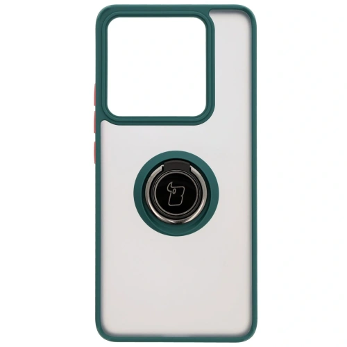 Buy Bizon Case Hybrid Ring Xiaomi 14T Pro smoky with a dark green frame - BIZ6920 - {ean13} - Home Screen Store Europe