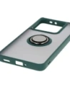 Buy Bizon Case Hybrid Ring Xiaomi 14T Pro smoky with a dark green frame - BIZ6920 - {ean13} - Home Screen Store Europe